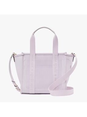Kate Spade Kip Mesh Small Tote Crossbody Pale Amethyst